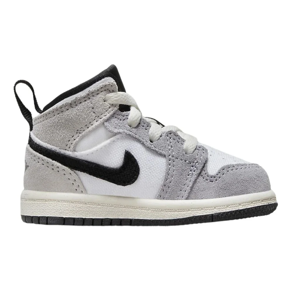 Nike Air Jordan 1 Mid SE FD9089-002 Sneaker Toddler 9C Cement Gray Shoe HTAT1318